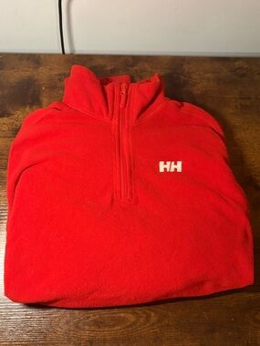 Helly Hansen Men's Bright Red Half-Zip Fleece Pullover
